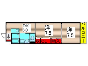 亀有コ－ポの物件間取画像